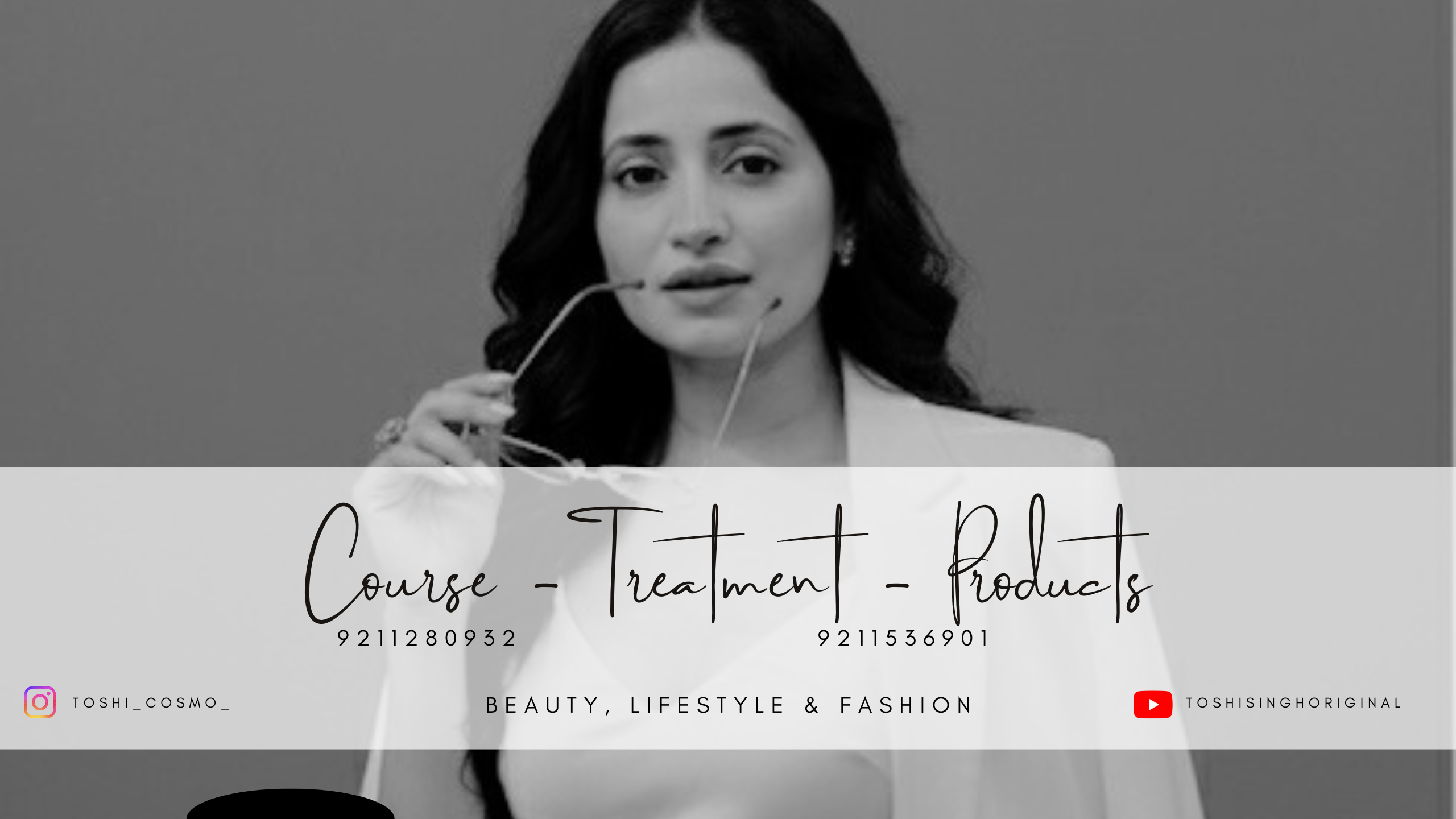 Grey Feminine Lifestyle Fashion Beauty YouTube Channel Art Banner